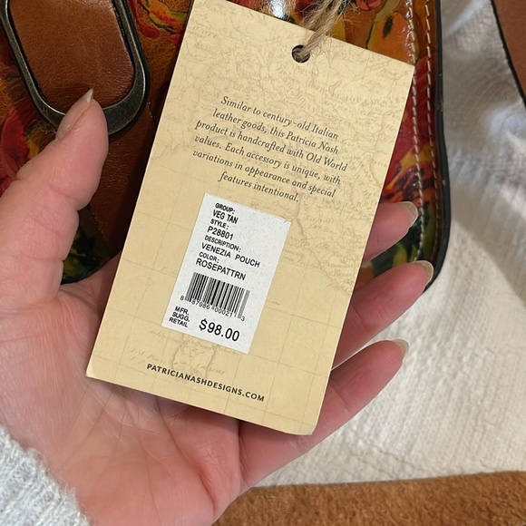 PATRICIA NASH - floral printed Venezia pouch - NWT - Picture 5 of 9